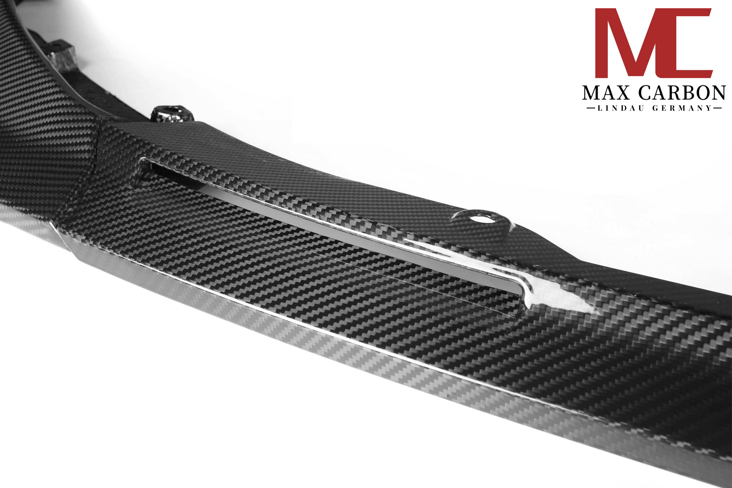 Dry Carbon Frontlippe für BMW M3 G80 G81 / M4 G82 G83 mit Teiletypgenehmigung (TTG)   Max Carbon