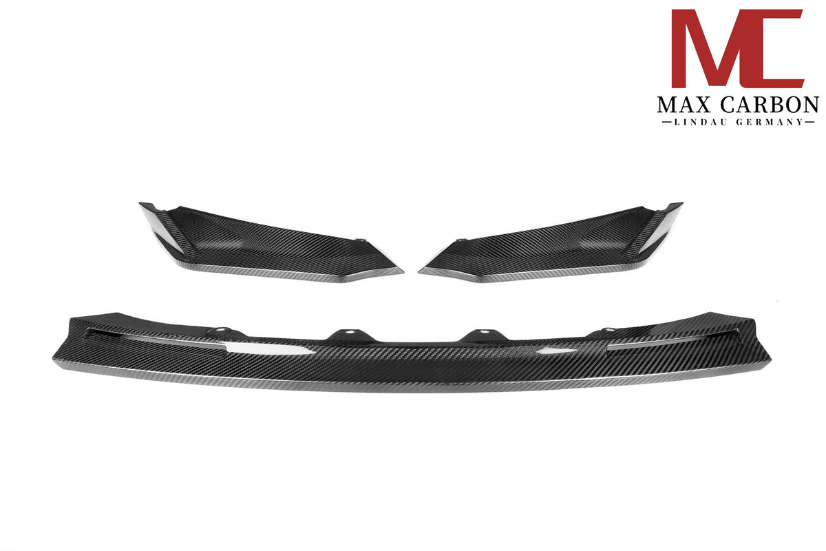 Dry Carbon Frontlippe für BMW M3 G80 G81 / M4 G82 G83 mit Teiletypgenehmigung (TTG)   Max Carbon