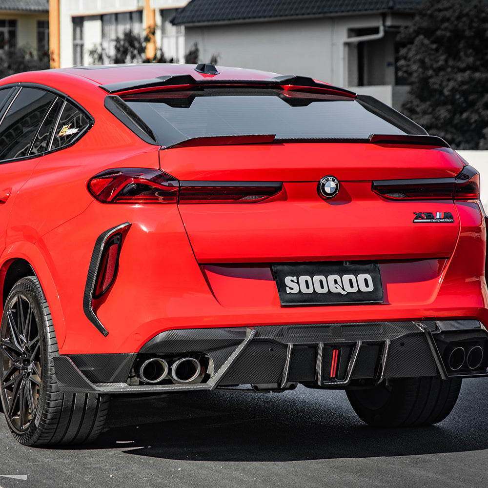 Heckdiffusor mit LED Bremslicht passend für BMW X6M F96   Sooqoo