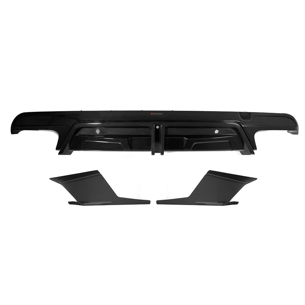 Heckdiffusor mit Bremslicht passend für BMW X5M F95 LCI   Sooqoo