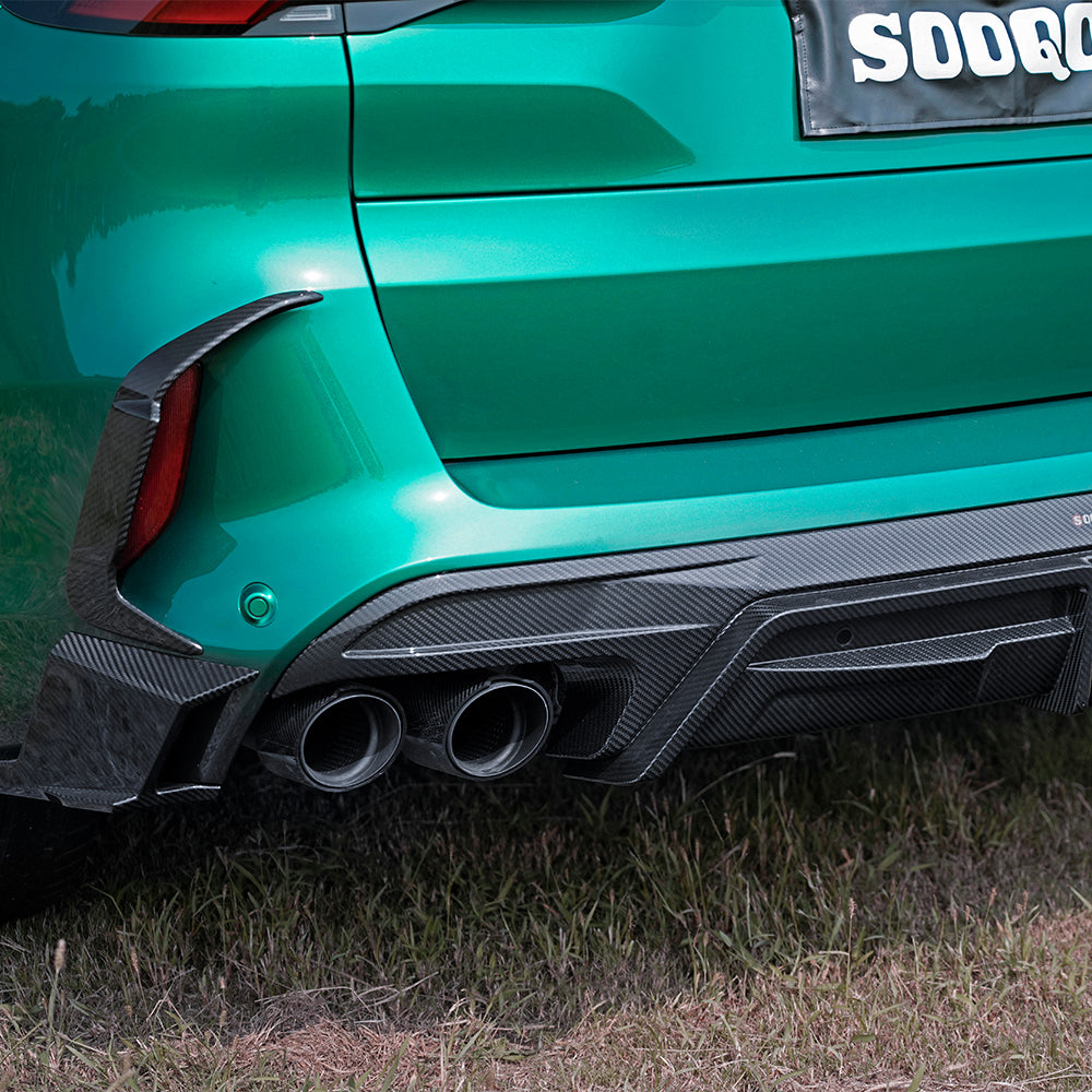 Heckdiffusor mit Bremslicht passend für BMW X5M F95 LCI   Sooqoo
