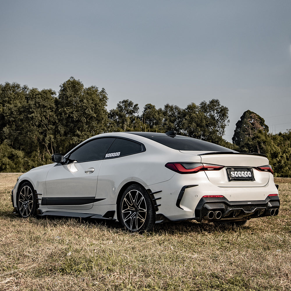 Heckdiffusor SQ-Style passend für BMW 4er G22 G23   Sooqoo