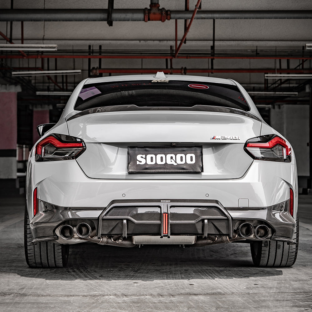 Heckdiffusor mit Bremslicht passend für BMW 2er G42   Sooqoo