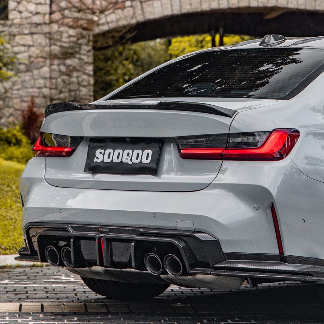 Heckdiffusor mit Bremslicht passend für BMW M3 G80 G81 & M4 G82 G83   Sooqoo