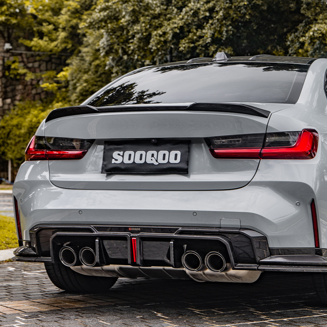 Heckdiffusor mit Bremslicht passend für BMW M3 G80 G81 & M4 G82 G83   Sooqoo