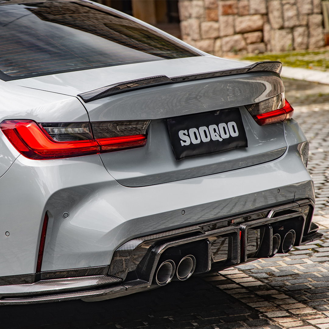 Heckdiffusor mit Bremslicht passend für BMW M3 G80 G81 & M4 G82 G83   Sooqoo