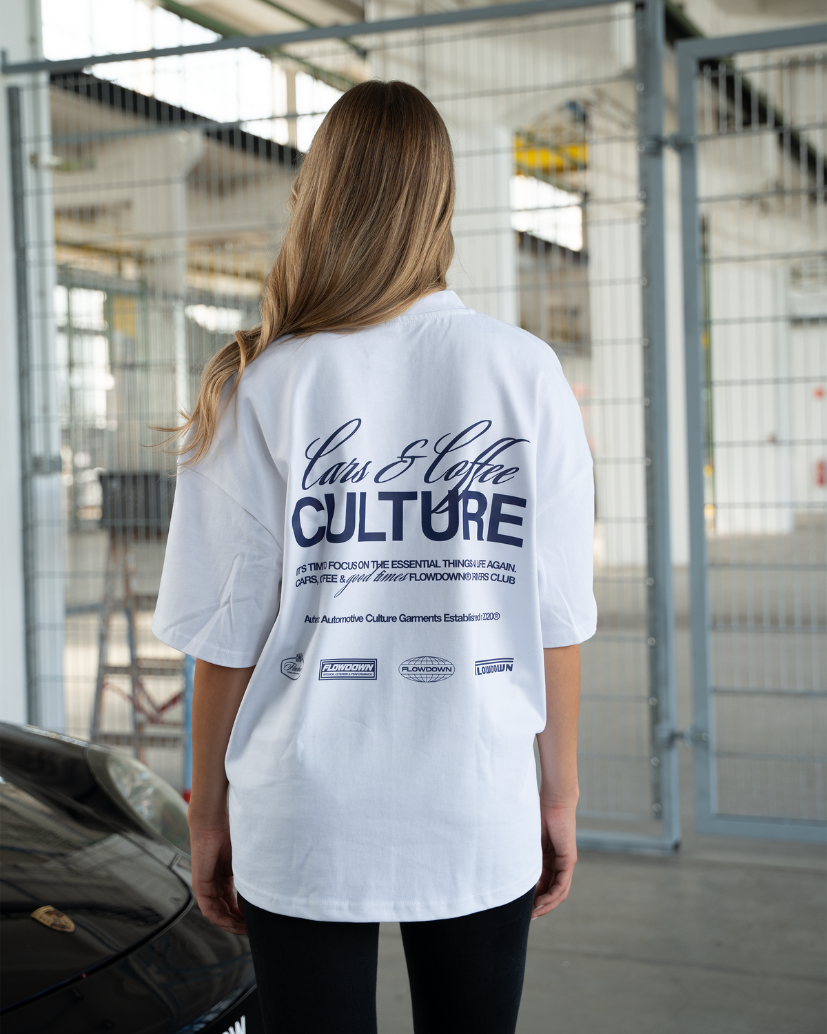 Cars & Coffee Shirt White 300gsm – FLOW DOWN®   FLOW DOWN®