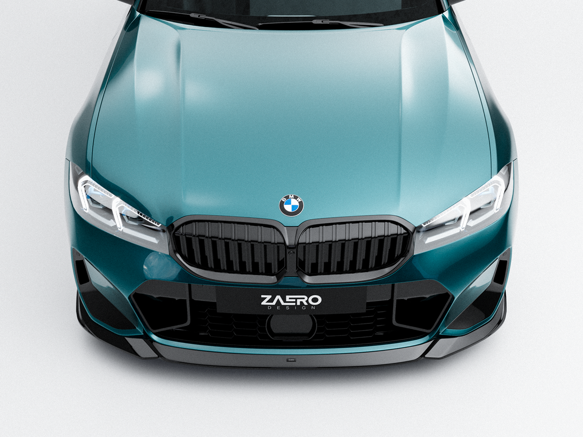 Zaero Design EVO-1 Frontlippe passend für BMW 3er G20 G21 320 330 M340 – Frontansicht