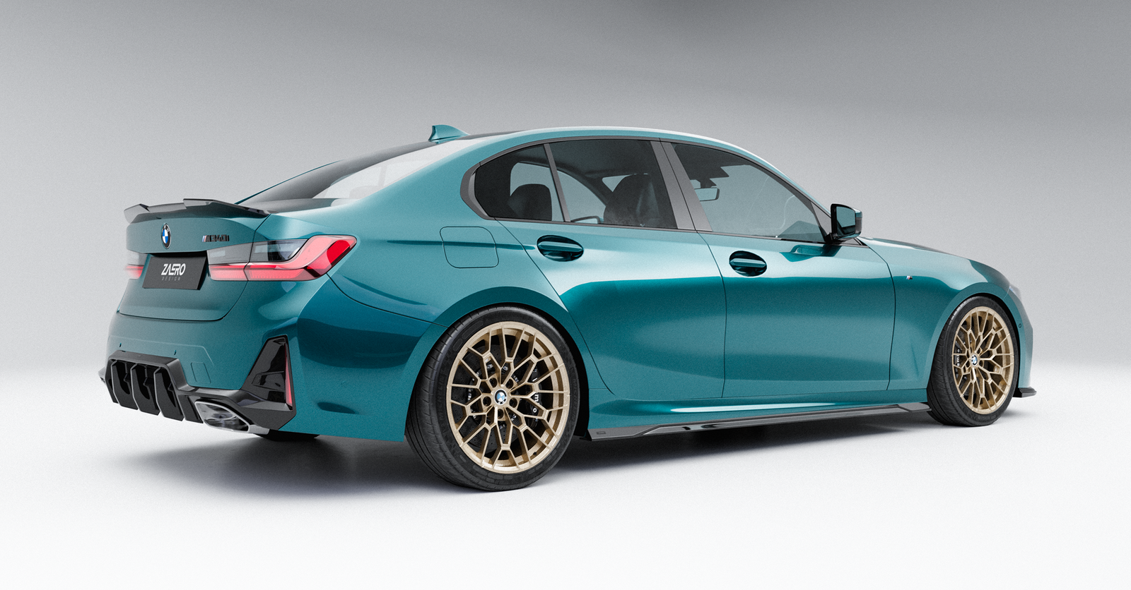 Zaero Diffusor passend für BMW M340 G20 G21 – montiert
