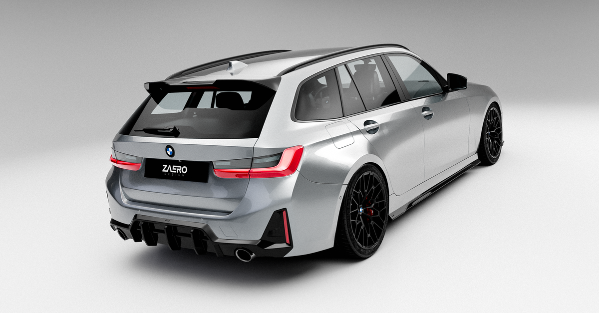 EVO-1 Diffusor passend für BMW 3er G20 G21 320 330 – Heckdetail