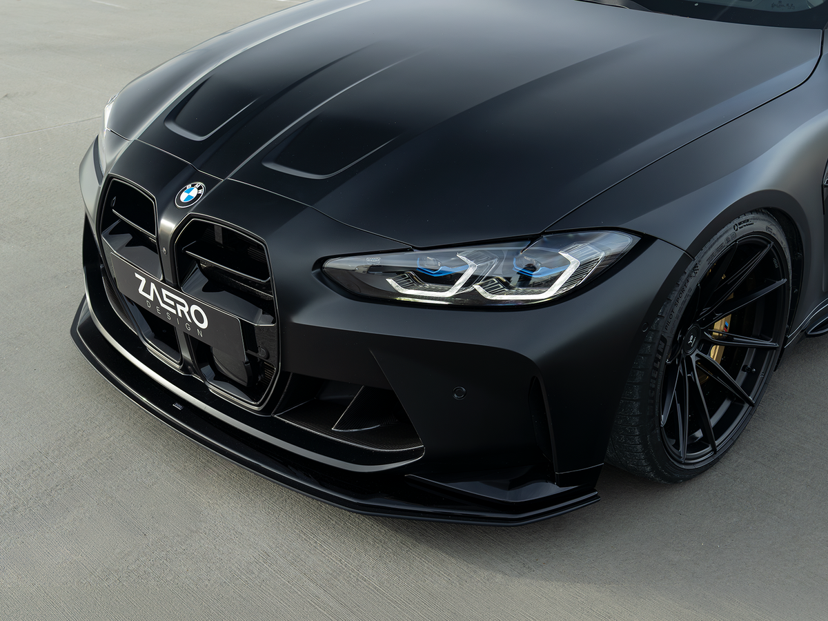 Zaero Design EVO-R Frontsplitter passend für BMW M3 M4 G8X – Frontansicht