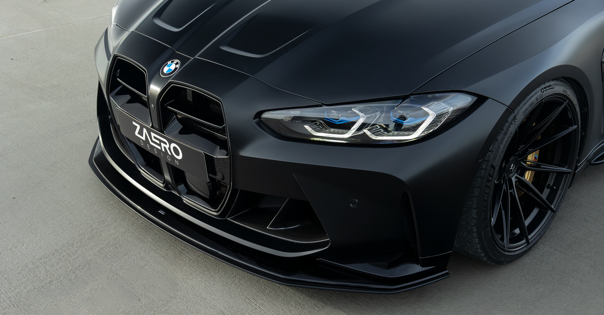 EVO-R Frontsplitter passend für BMW M3 M4 G8X – chassis-mounted