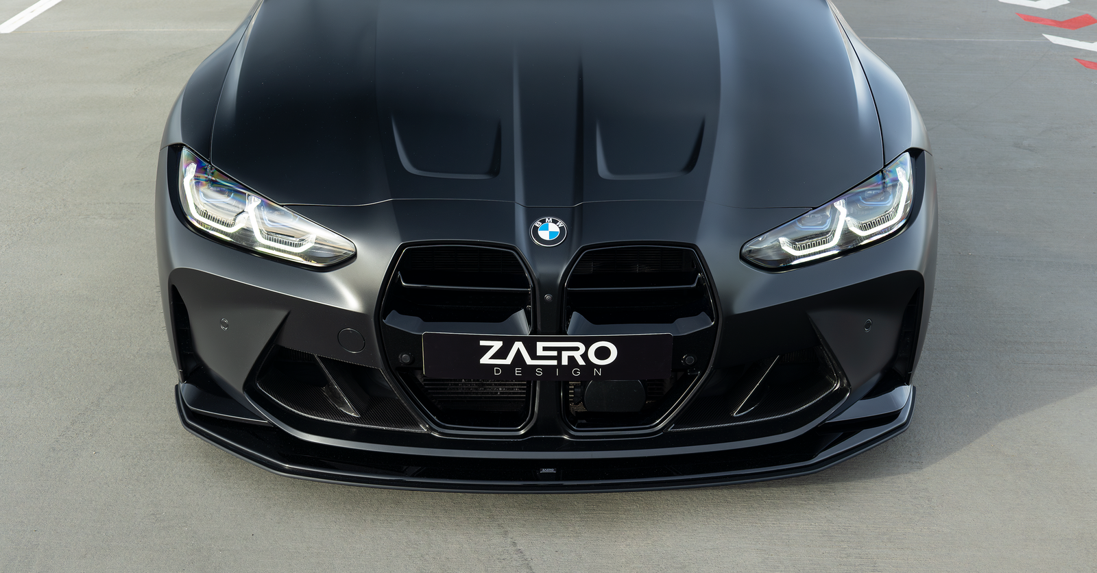 Zaero EVO-R Frontsplitter passend für BMW M3 M4 – verstellbar