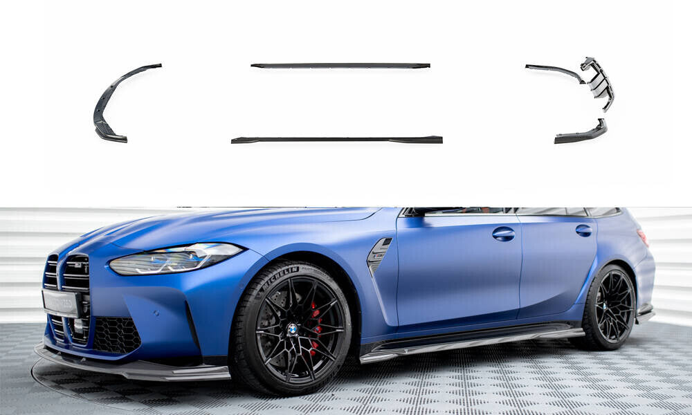 Carbon Bodykit Set Frotnspoiler Seitenschweller Heckansatz für BMW M3 G81   Maxton Design