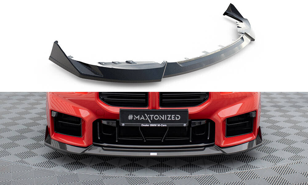 Carbon Fiber Cup Spoilerlippe Front Ansatz für BMW M2 G87   Maxton Design