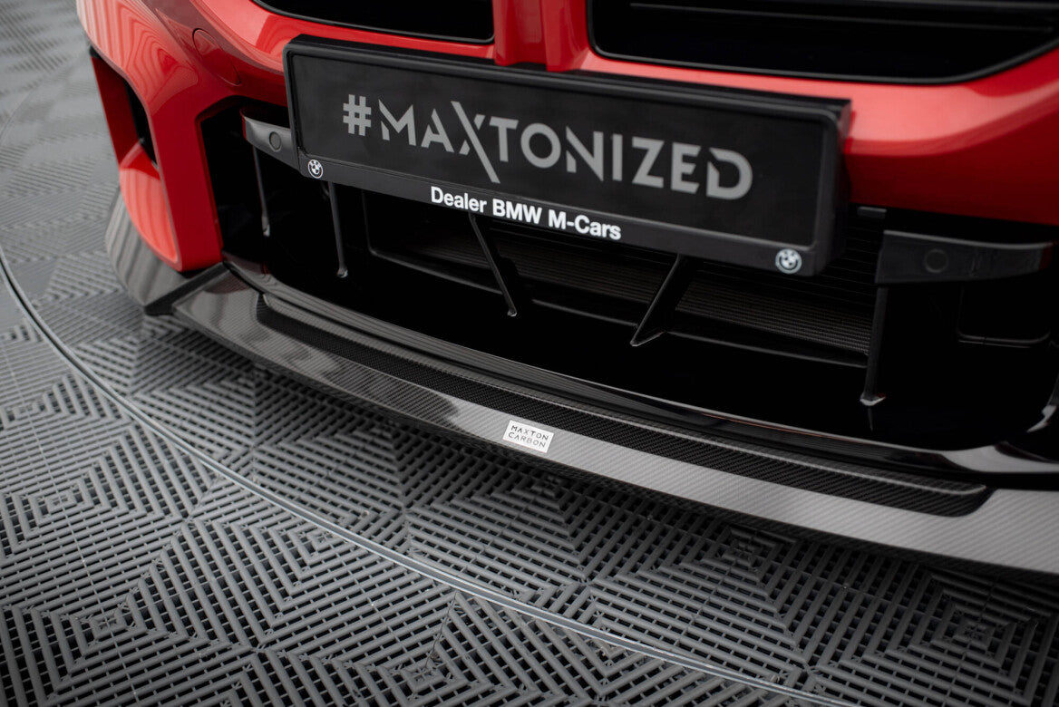 Carbon Fiber Cup Spoilerlippe Front Ansatz für BMW M2 G87   Maxton Design