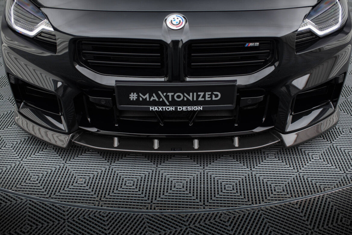 Carbon Fiber Cup Spoilerlippe Front Ansatz V.2 für BMW M2 G87   Maxton Design