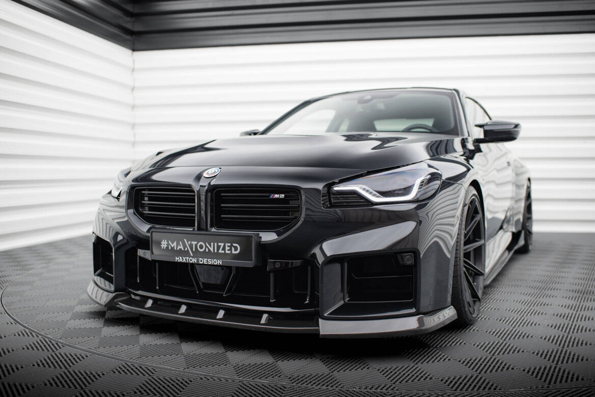 Carbon Fiber Cup Spoilerlippe Front Ansatz V.2 für BMW M2 G87   Maxton Design