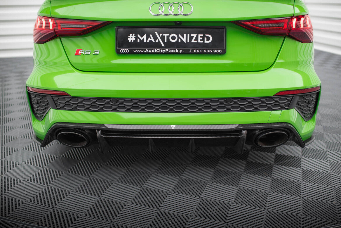 Carbon Fiber Heck Ansatz Diffusor für Audi RS3 Limousine 8Y   Maxton Design