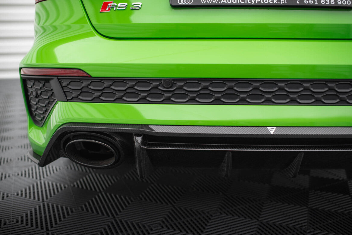 Carbon Fiber Heck Ansatz Diffusor für Audi RS3 Limousine 8Y   Maxton Design