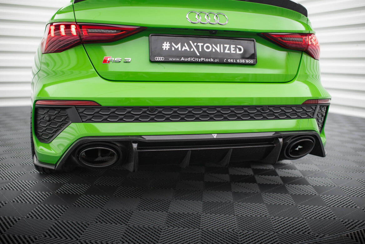 Carbon Fiber Heck Ansatz Diffusor für Audi RS3 Limousine 8Y   Maxton Design