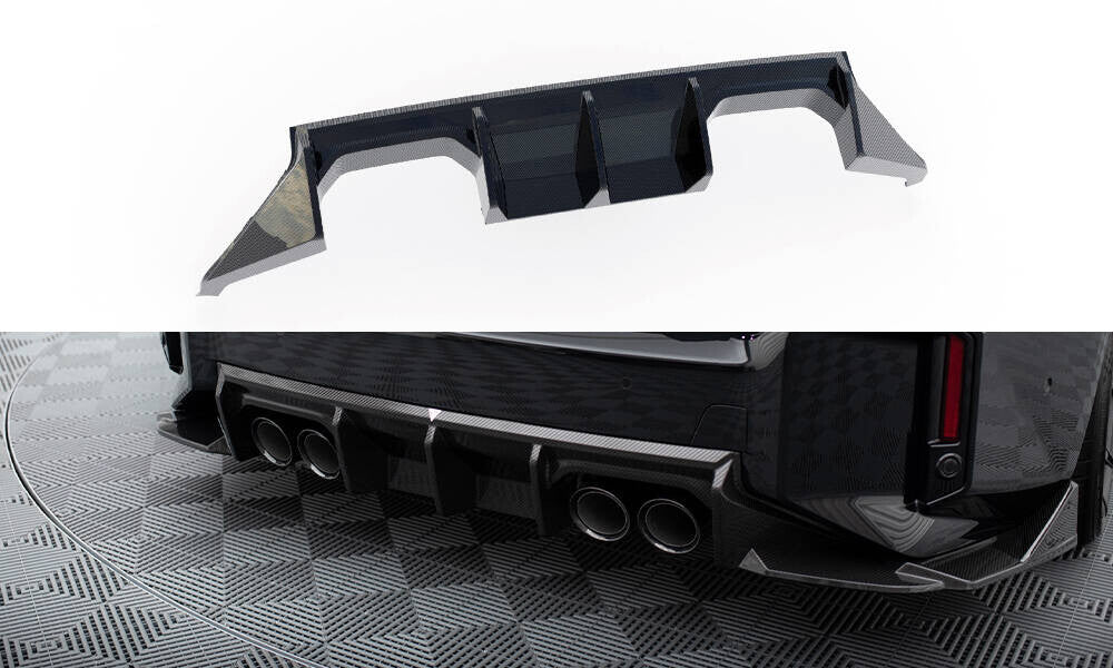 Carbon Fiber Heck Ansatz Diffusor für BMW M2 G87   Maxton Design