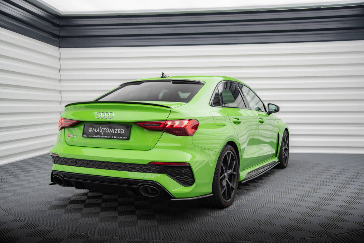 Carbon Fiber Heck Ansatz Flaps Diffusor für Audi RS3 Limousine 8Y   Maxton Design
