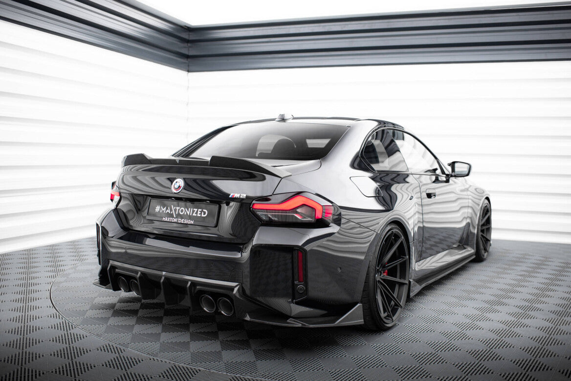 Carbon Fiber Heck Ansatz Flaps Diffusor für BMW M2 G87   Maxton Design