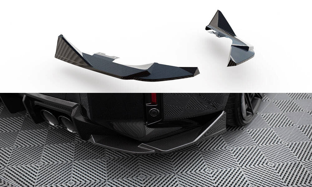 Carbon Fiber Heck Ansatz Flaps Diffusor für BMW M2 G87   Maxton Design