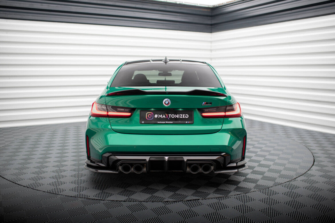 Carbon Fiber Heck Ansatz Flaps Diffusor für BMW M3 G80   Maxton Design