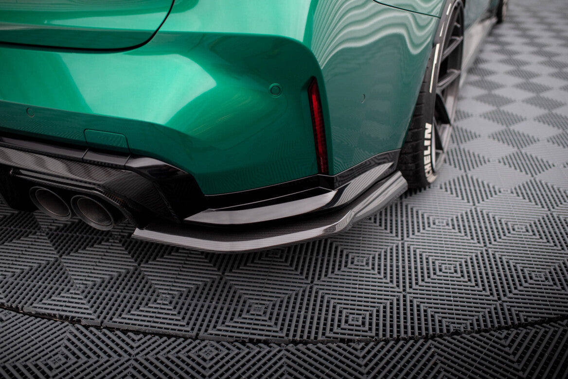 Carbon Fiber Heck Ansatz Flaps Diffusor für BMW M3 G80   Maxton Design