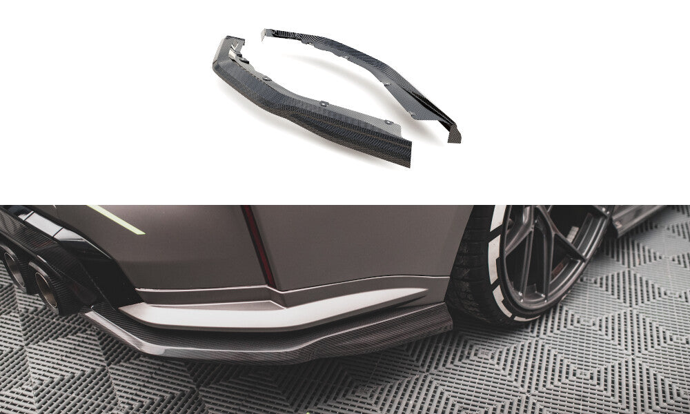 Carbon Fiber Heck Ansatz Flaps Diffusor für BMW M4 G82   Maxton Design