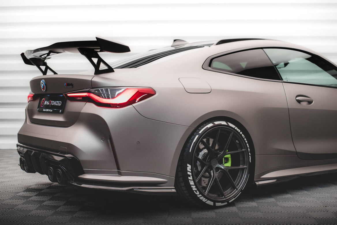 Carbon Fiber Heck Ansatz Flaps Diffusor für BMW M4 G82   Maxton Design