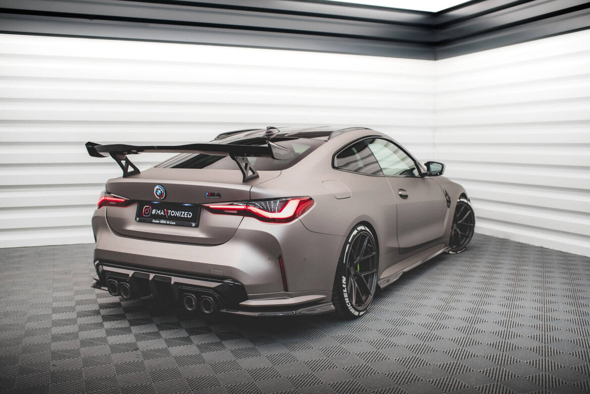Carbon Fiber Heck Ansatz Flaps Diffusor für BMW M4 G82   Maxton Design