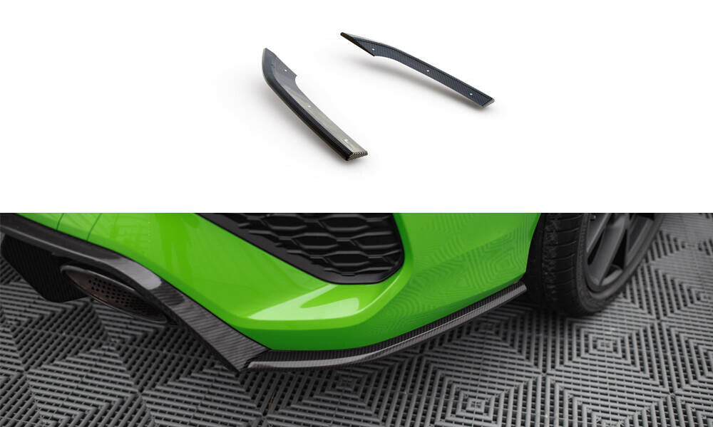 Carbon Fiber Heck Ansatz Flaps Diffusor V.2 für Audi RS3 Limousine 8Y   Maxton Design