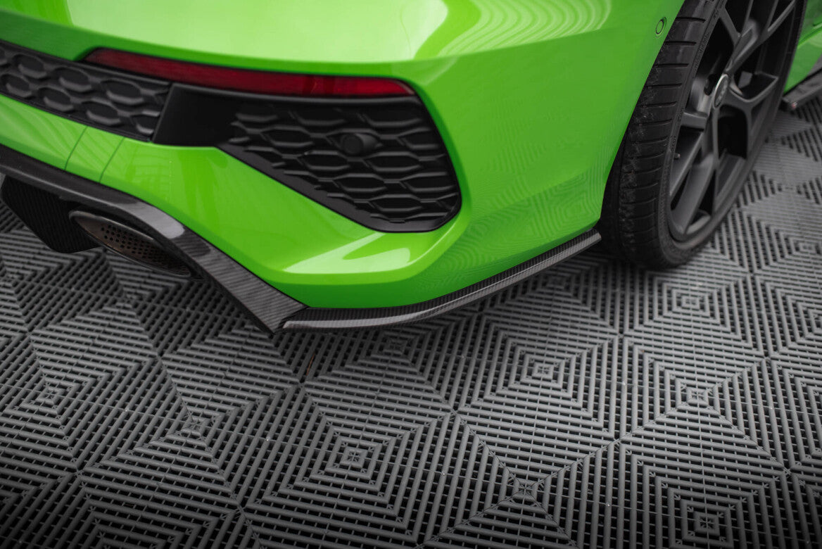 Carbon Fiber Heck Ansatz Flaps Diffusor V.2 für Audi RS3 Limousine 8Y   Maxton Design
