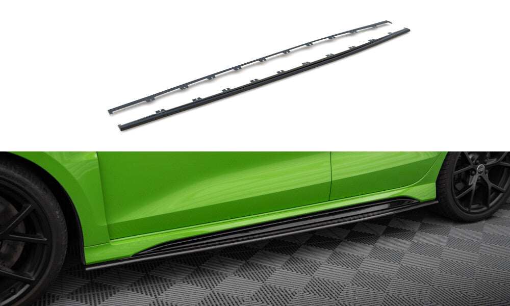Carbon Fiber Seitenschweller für Audi RS3 Limousine 8Y   Maxton Design