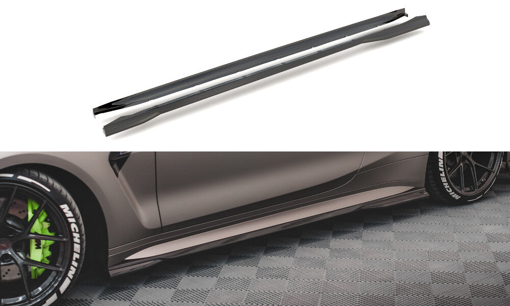 Carbon Fiber Seitenschweller für BMW M4 G82   Maxton Design