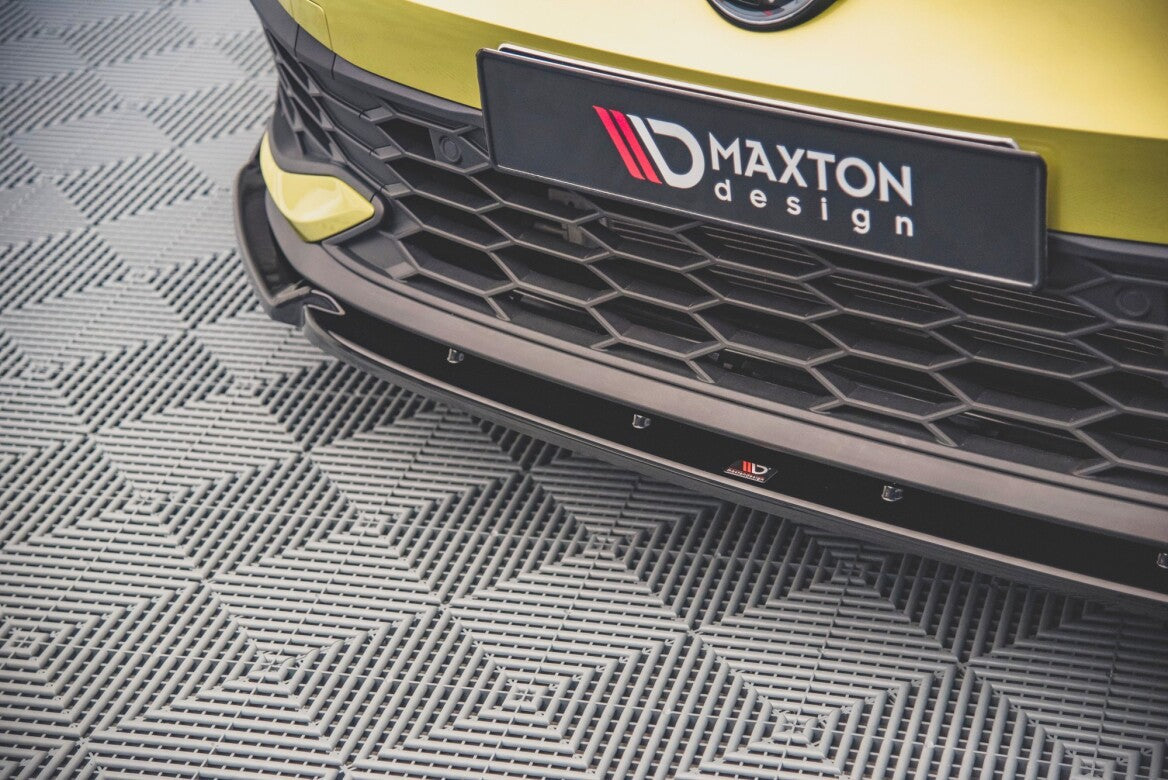 Cup Spoilerlippe Front Ansatz V.1 +Flaps für VW Golf 8 GTI Clubsport   Maxton Design