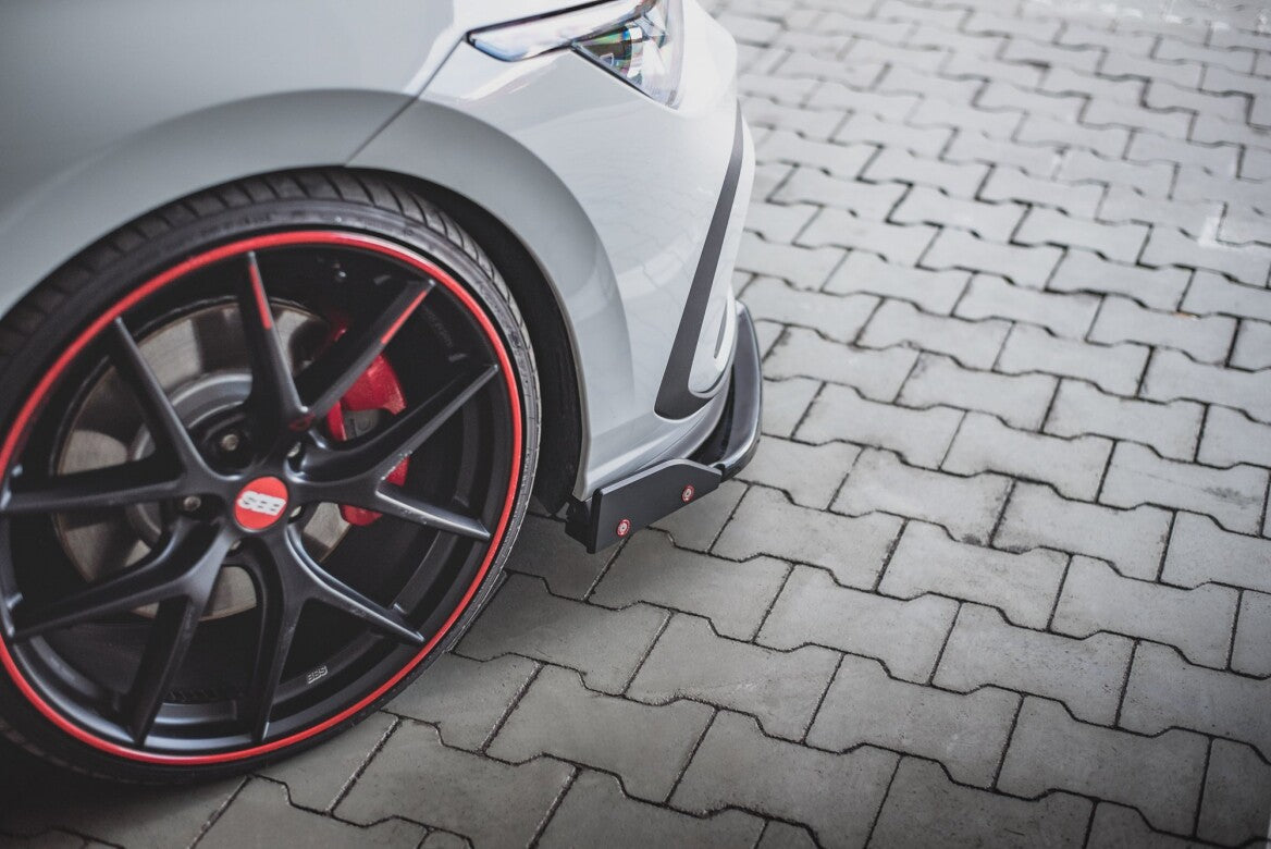 Cup Spoilerlippe Front Ansatz +Flaps V.3 für VW Golf 8 GTI   Maxton Design