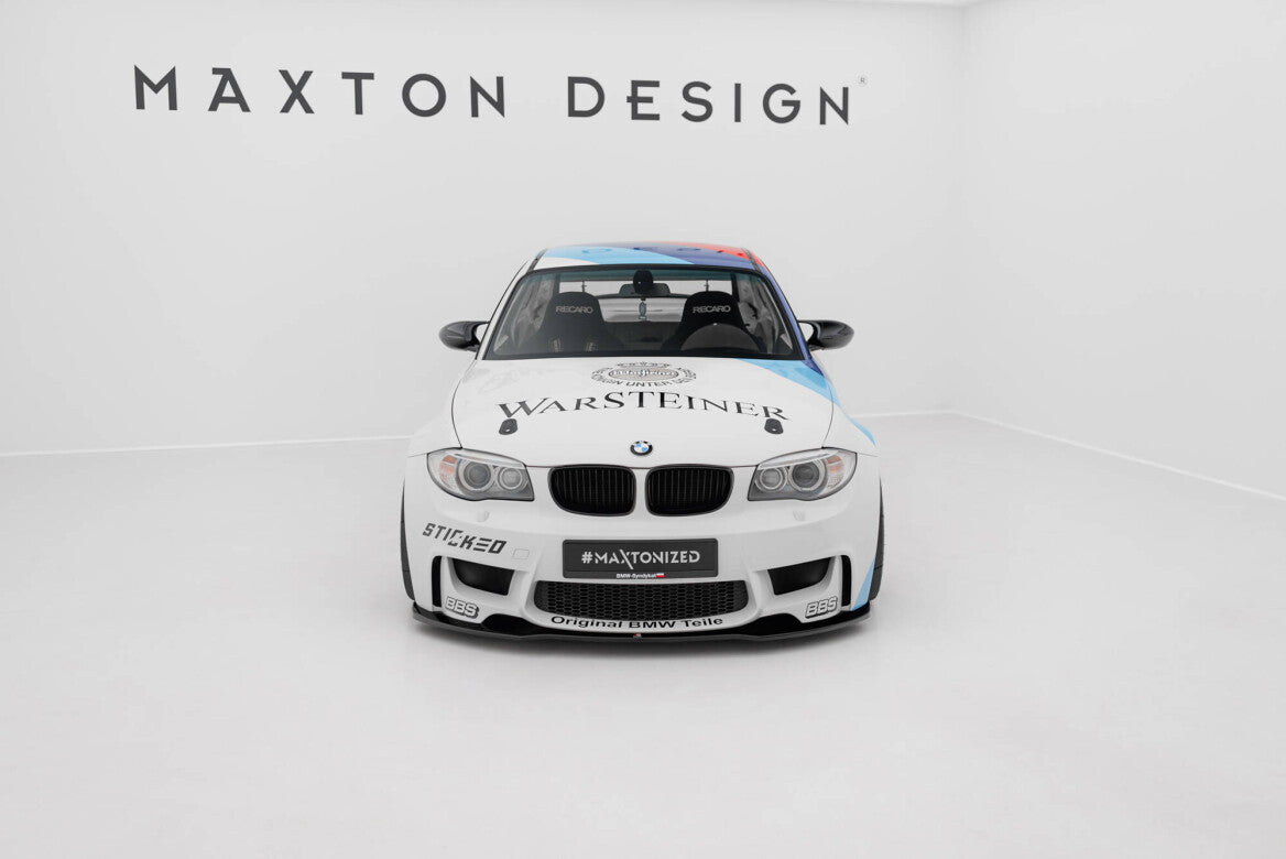 Cup Spoilerlippe Front Ansatz für BMW 1er M Coupe E82   Maxton Design