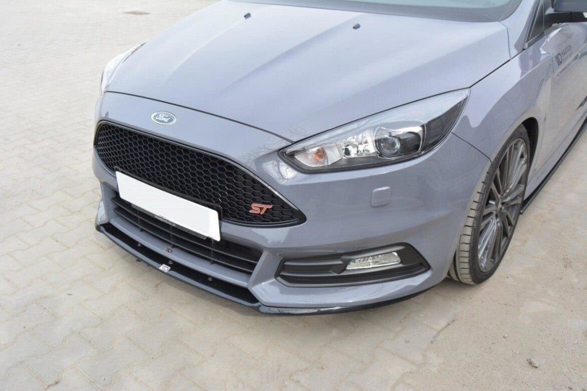 Cup Spoilerlippe Front Ansatz für Ford Focus ST Mk3 FL   Maxton Design