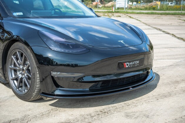 Cup Spoilerlippe Front Ansatz für Tesla Model 3   Maxton Design