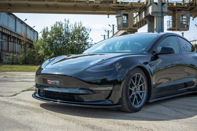Cup Spoilerlippe Front Ansatz für Tesla Model 3   Maxton Design