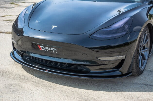 Cup Spoilerlippe Front Ansatz für Tesla Model 3   Maxton Design