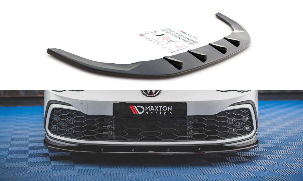 Cup Spoilerlippe Front Ansatz für VW Golf 8 GTI   Maxton Design