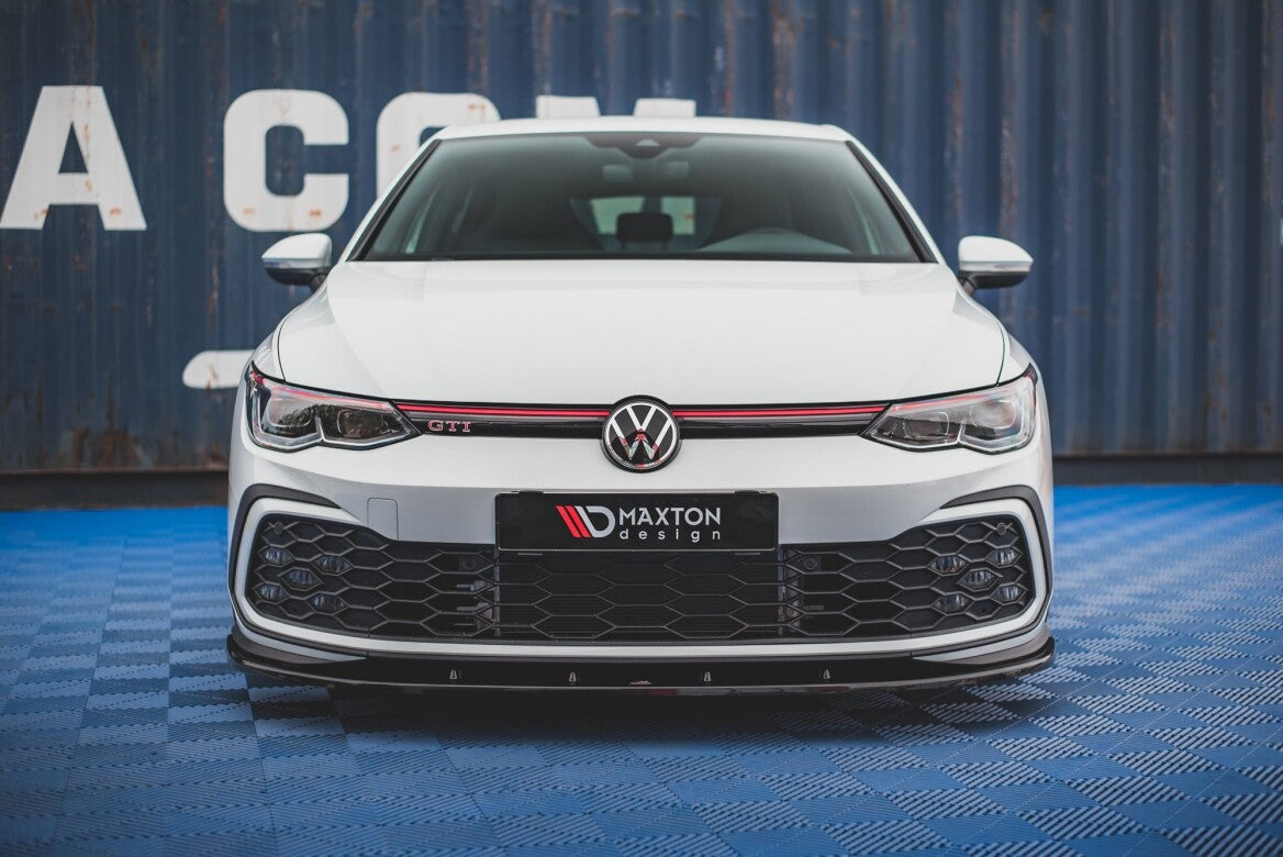 Cup Spoilerlippe Front Ansatz für VW Golf 8 GTI   Maxton Design