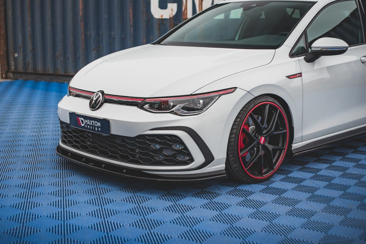 Cup Spoilerlippe Front Ansatz für VW Golf 8 GTI   Maxton Design