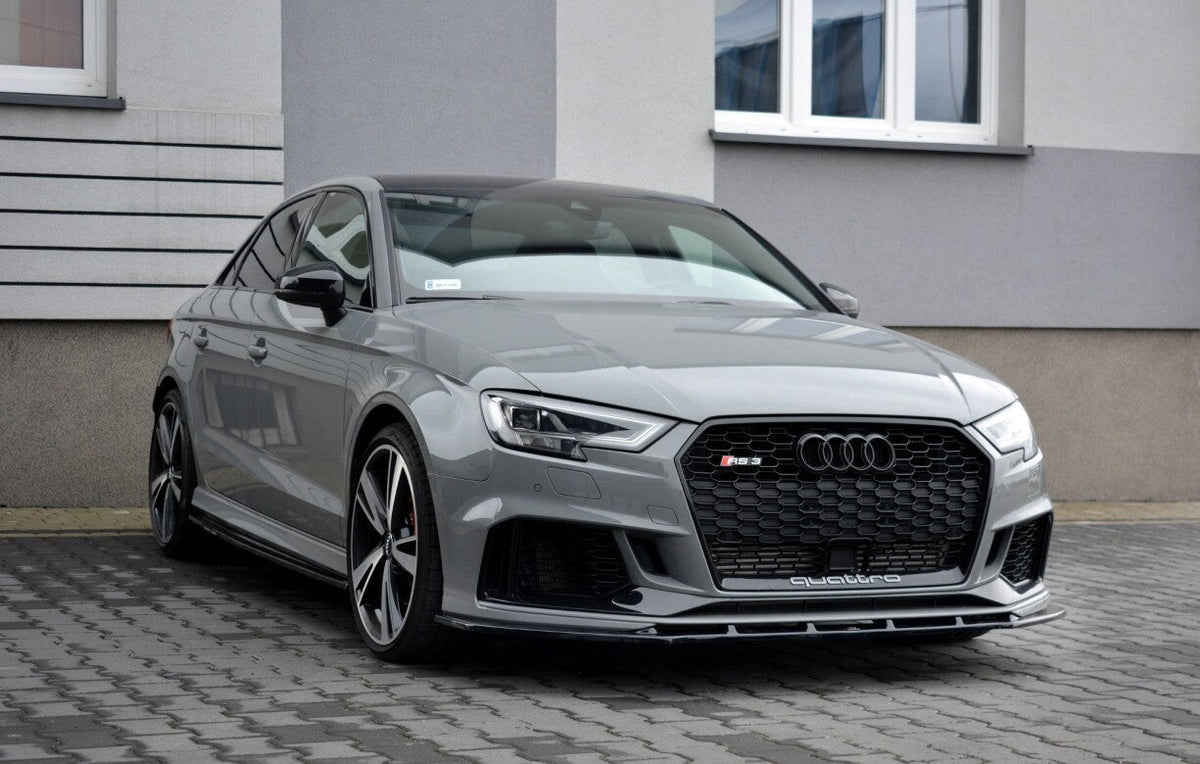 Cup Spoilerlippe Front Ansatz V.1 für Audi RS3 8V FL Limousine   Maxton Design