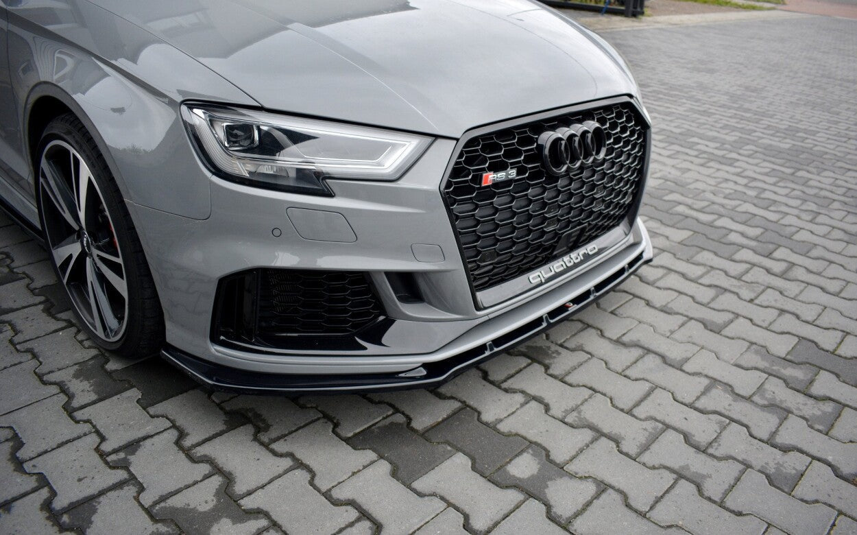 Cup Spoilerlippe Front Ansatz V.1 für Audi RS3 8V FL Limousine   Maxton Design